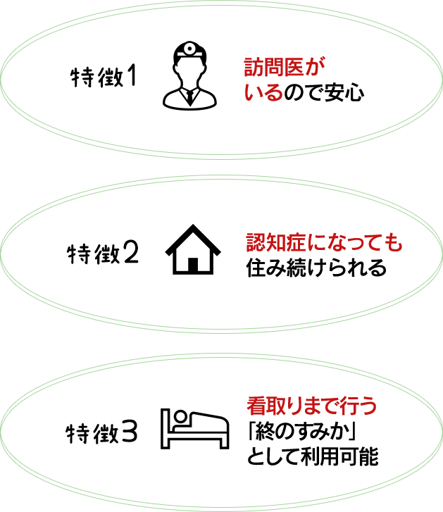 「宅老所ゆう・ゆう」の3つの特徴